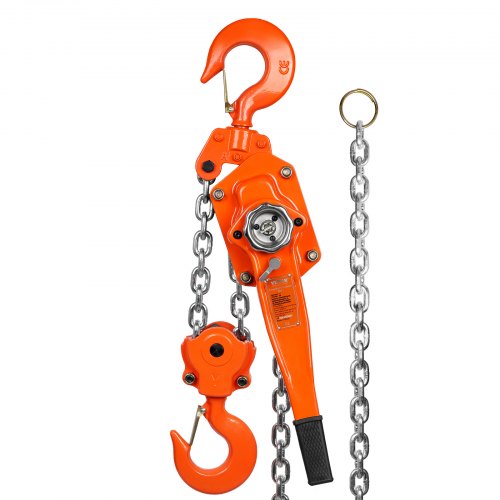 Lever Chain Hoist Heavy Duty Come Along with Chain & Double Pawl Brake