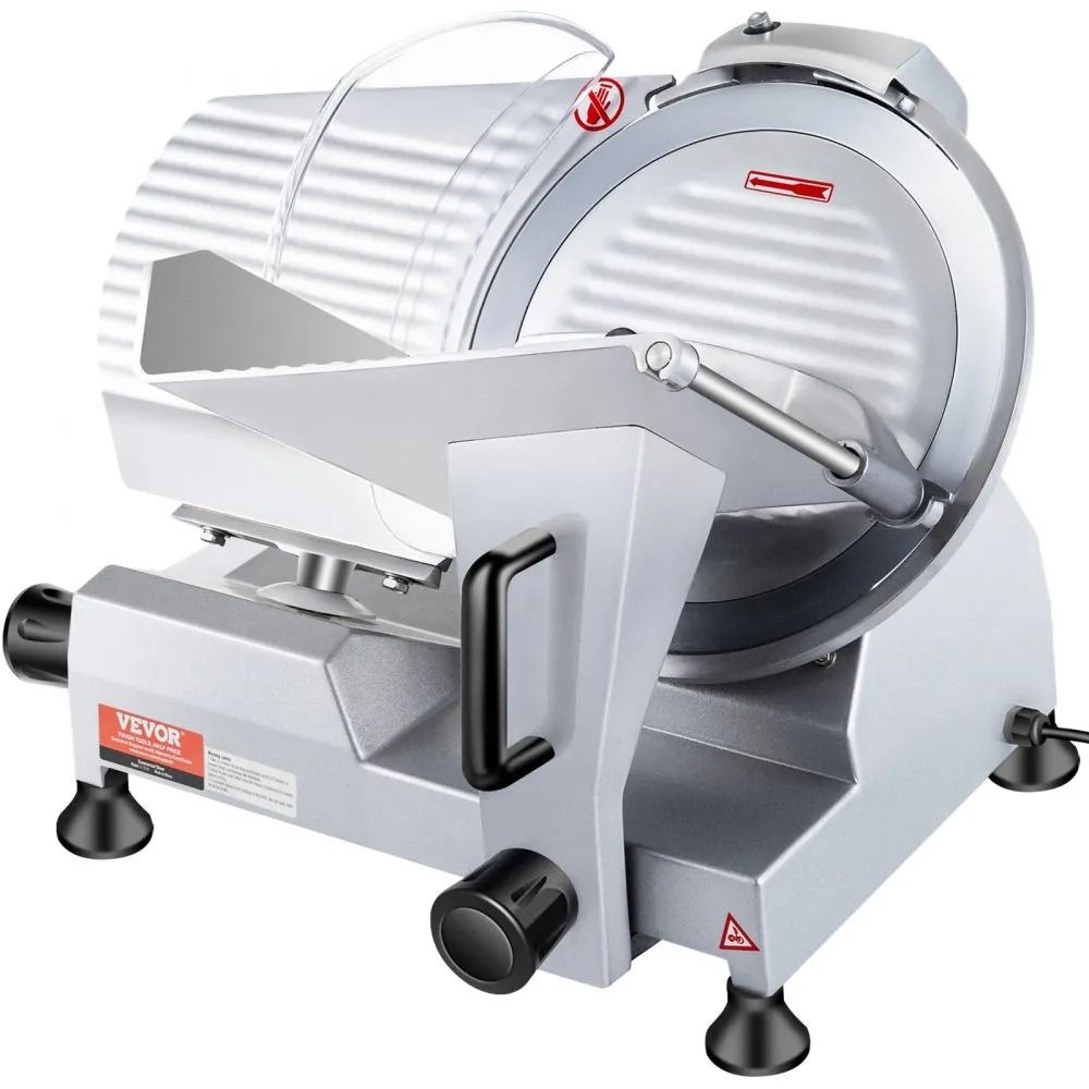 Carbon Steel Blade Electric Food Slicer, Commercial Meat Slicer, Electric Deli Food Slicer, Thickness Adjustable