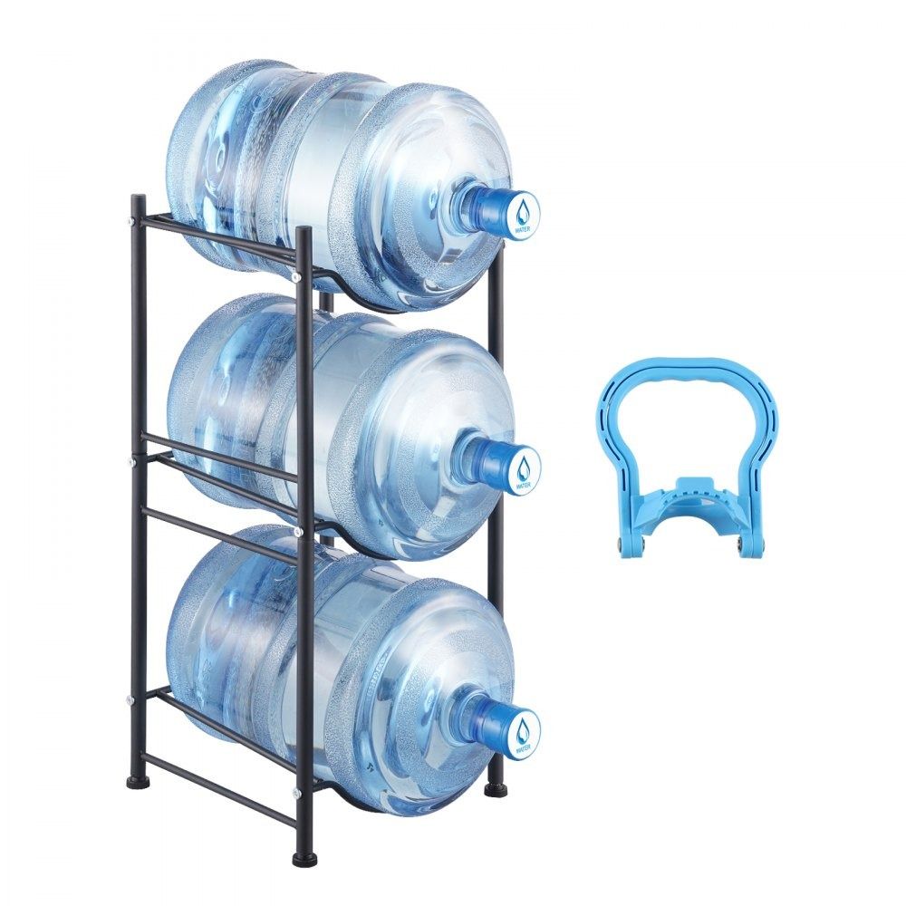 3 Tier 5 Gallon Water Bottle Holder Heavy Duty Water Jug Storage Rack for 3 Bottles