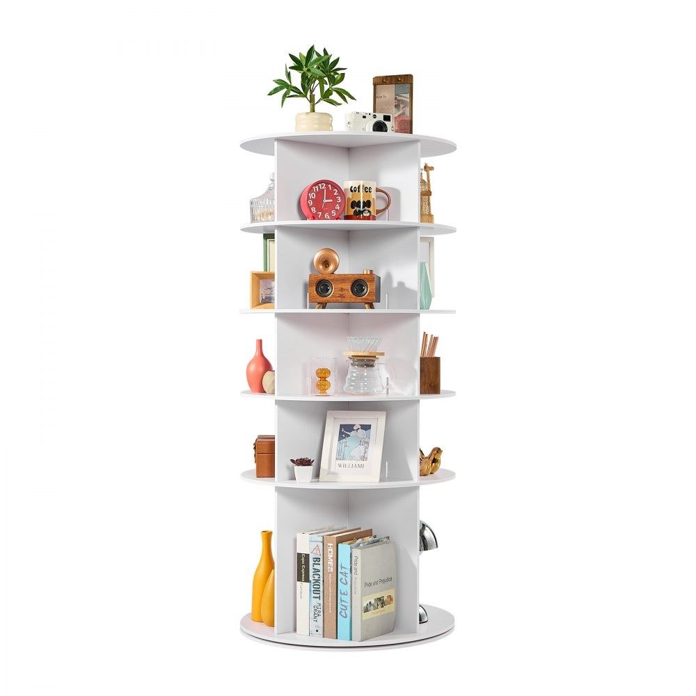 5 Tier Rotating Shoe Rack Tower 360 Spinning Shoe Storage Organizer