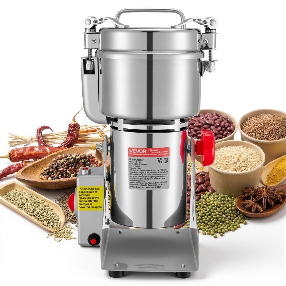 750g Electric Grain Mill Grinder High Speed Spice and Coffee Powder Machine