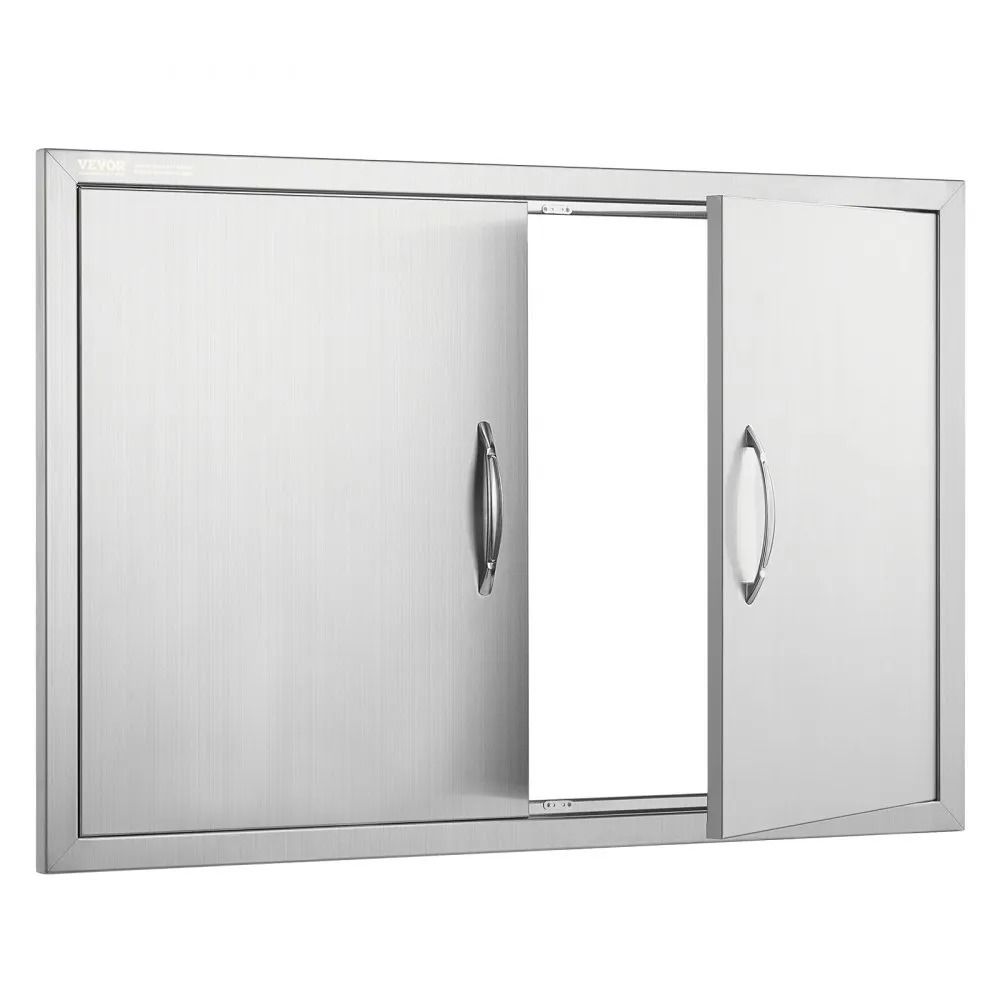 36 x 24 Stainless Steel BBQ Access Door Double Door for Outdoor Kitchen and Grill Island