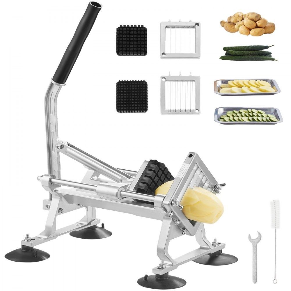Commercial Vegetable Slicer with 3 Cutting Sizes Manual Fruit and Vegetable Cutter