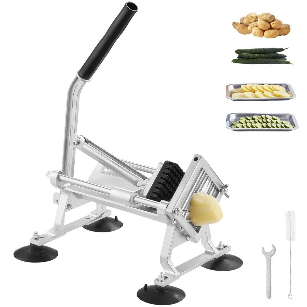Commercial Vegetable Slicer 3/8 Inch Manual Fruit Slicer with Stainless Steel Blades