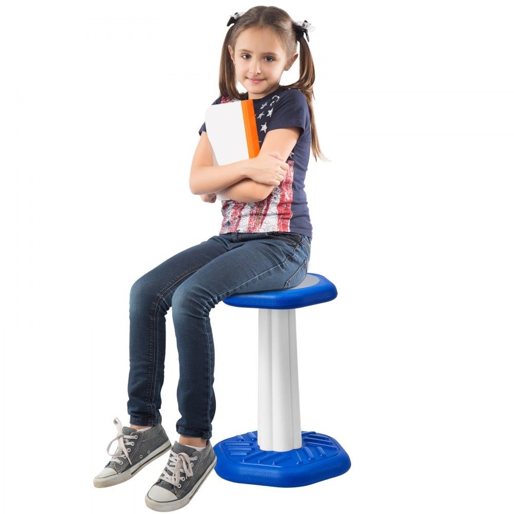 Kids Wobble Chair with Cushioned Seat 360 Degree Swivel Active Stool for Ages 7 to 14