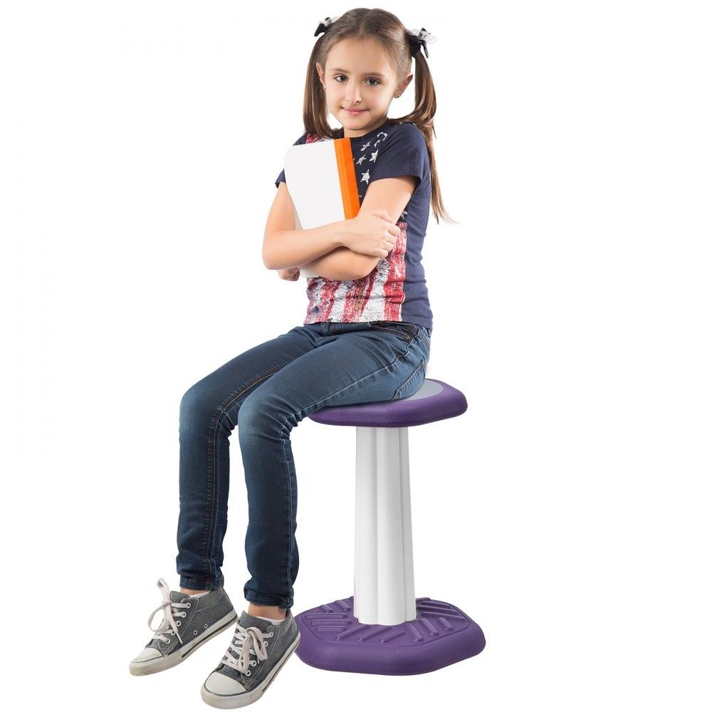 Kids Wobble Chair Active Seating Stool with Cushion for Focus Posture and Classroom Use