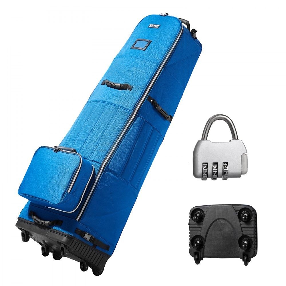 Heavy Duty Golf Travel Bag with Wheels Waterproof 1200D Oxford Foldable Airline Golf Club Cover