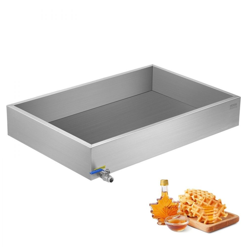 22.4 Gallon Maple Syrup Evaporator Pan 304 Stainless Steel with Adjustable Valve