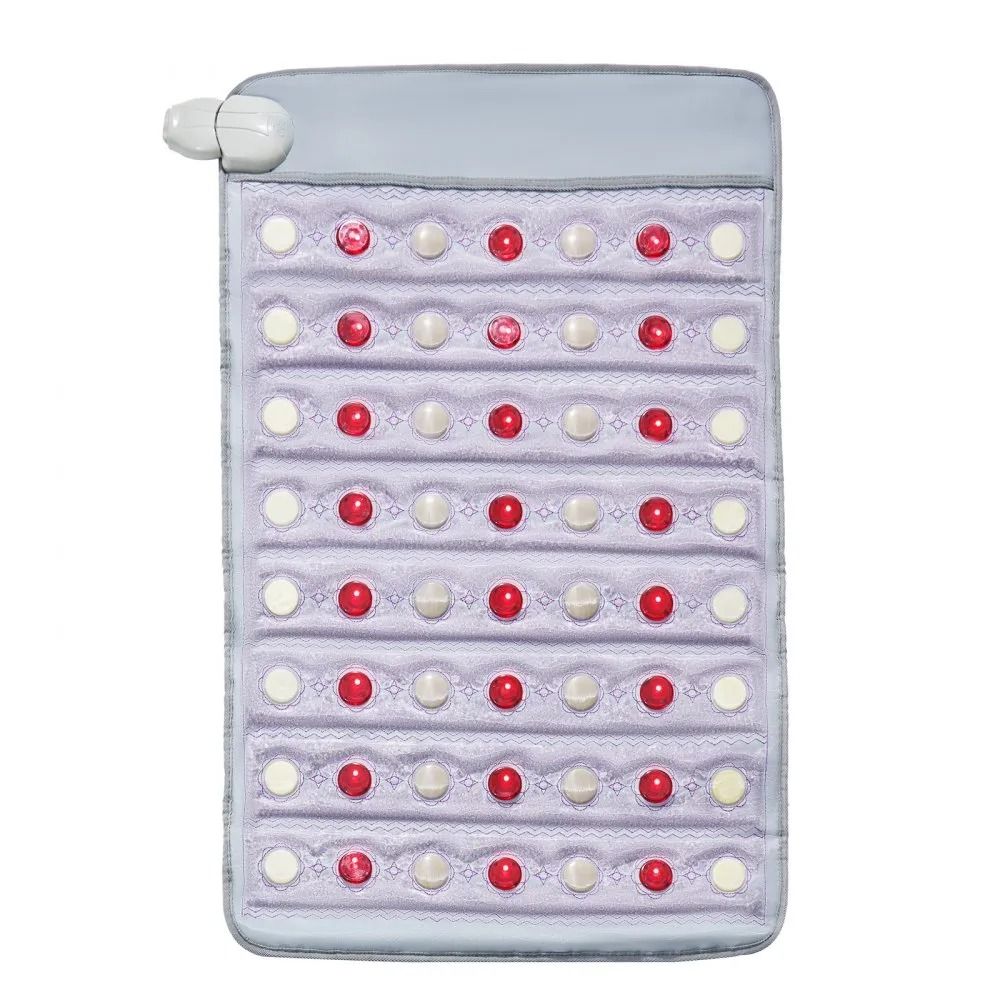 Far Infrared Heating Pad with Amethyst Jade Tourmaline Stones and Photon Light 32 x 20 in