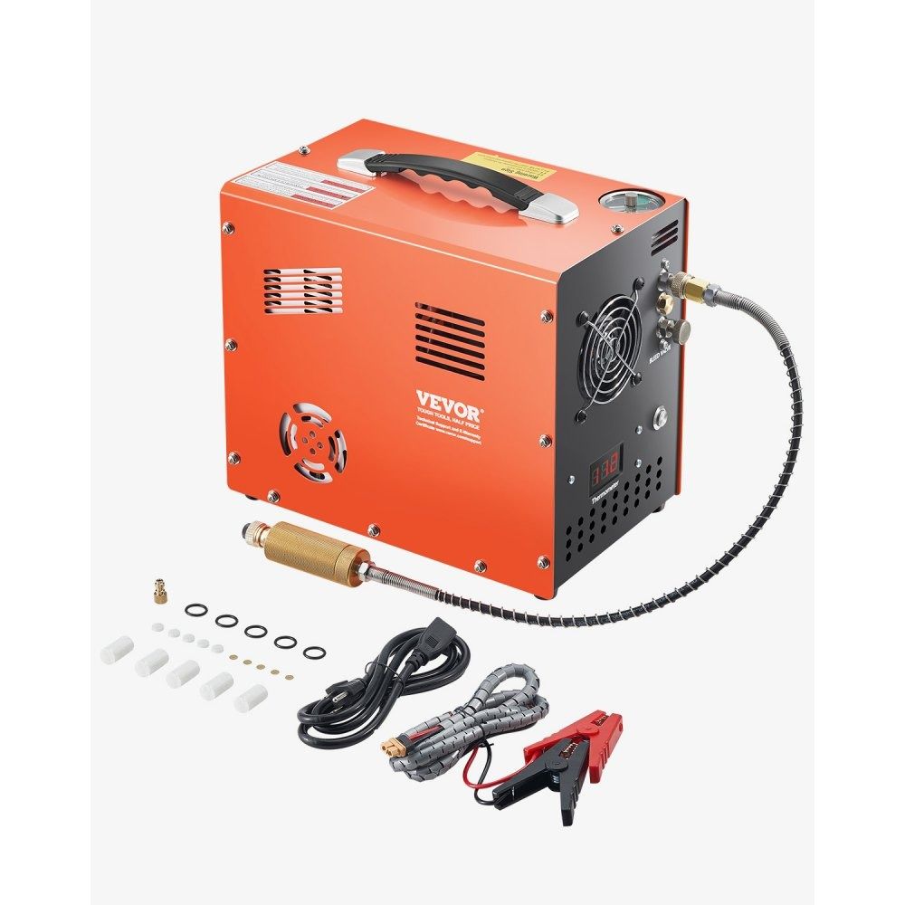 Portable PCP Air Compressor 4500PSI Auto Stop Paintball Tank Air Rifle Pump