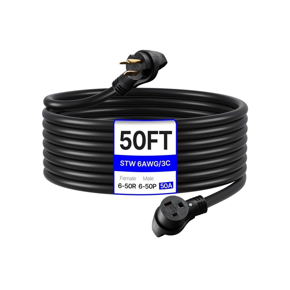 50 Amp Generator Extension Cord 50 Ft Heavy Duty 6 AWG Power | Inspire ...