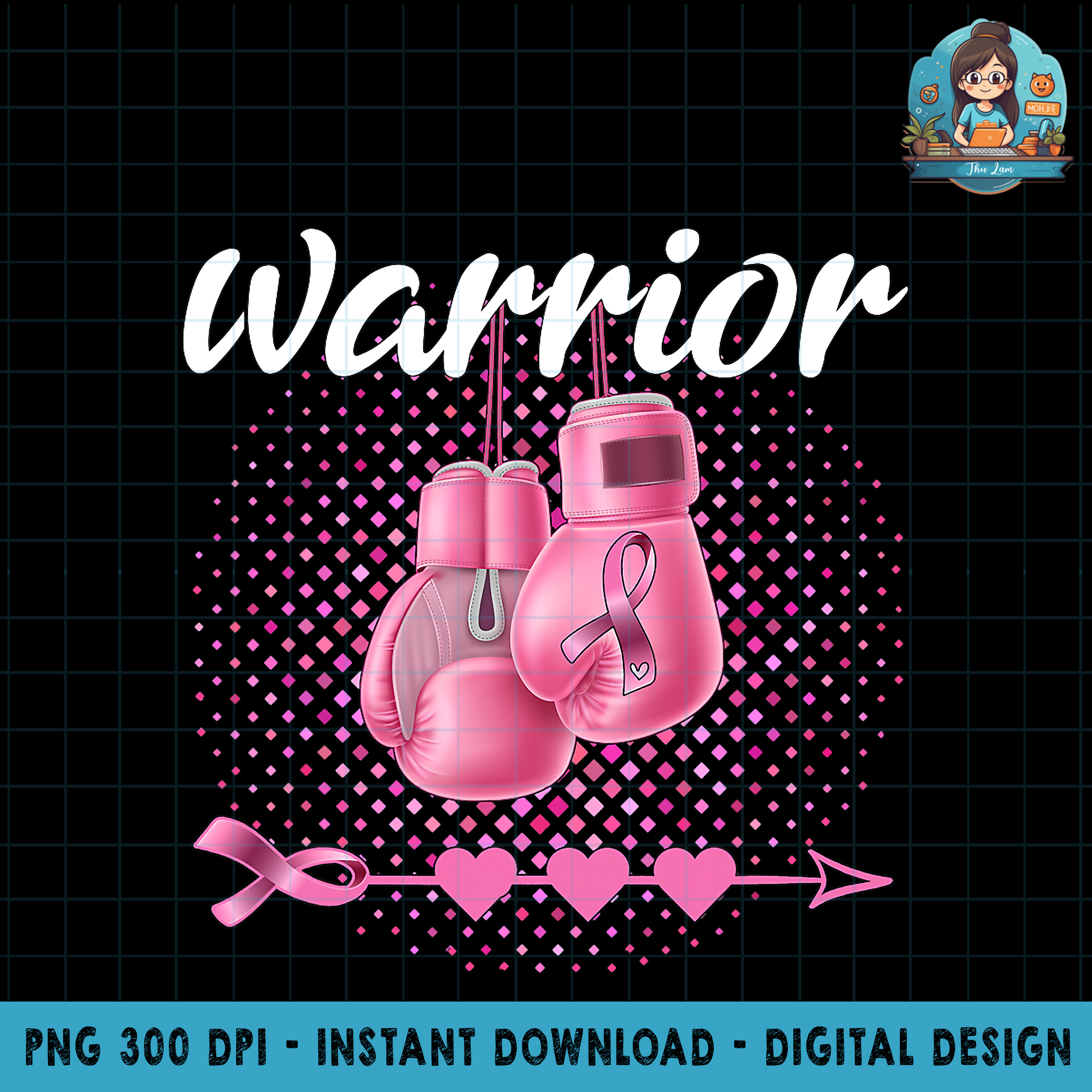 Breast Cancer Awareness Pink Boxing Gloves Warrior PNG Downl | Inspire ...