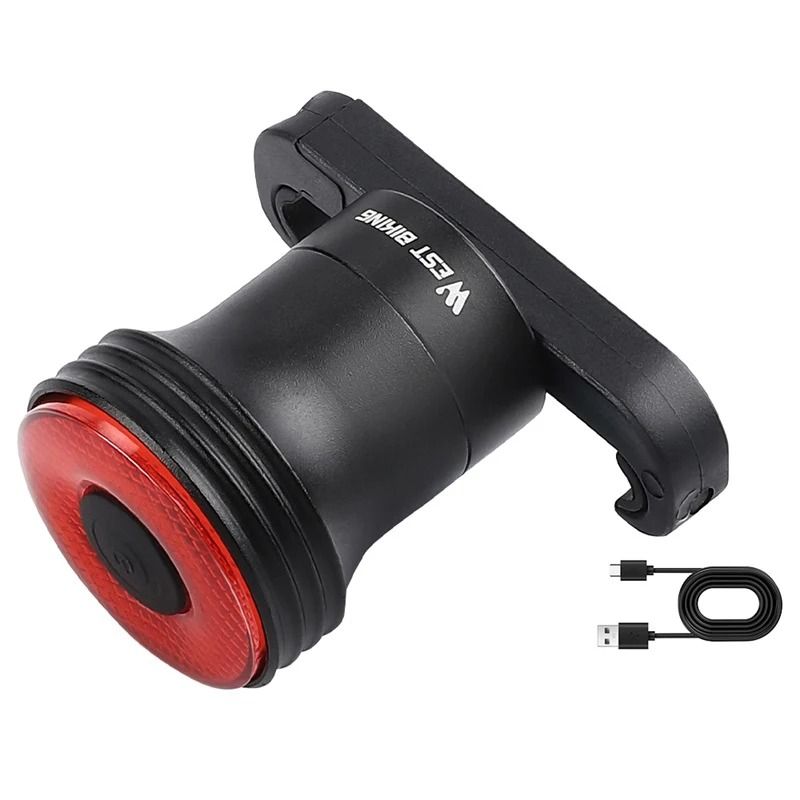 Solar Motion Activated Rear Bike Light for Outdoor Safety