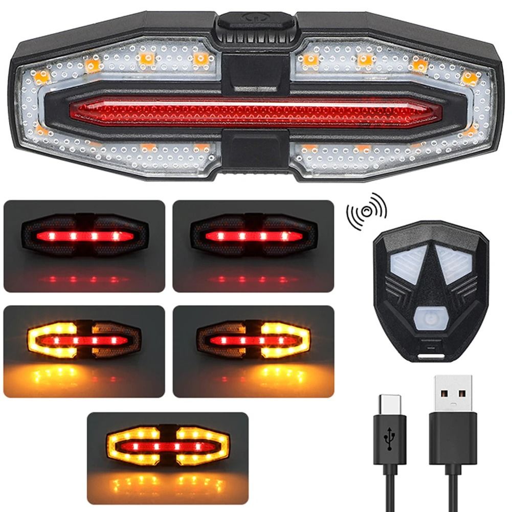 Ai Rear Rechargeable Bike Rear Light with Turn Signals and Remote Co | Inspire ...