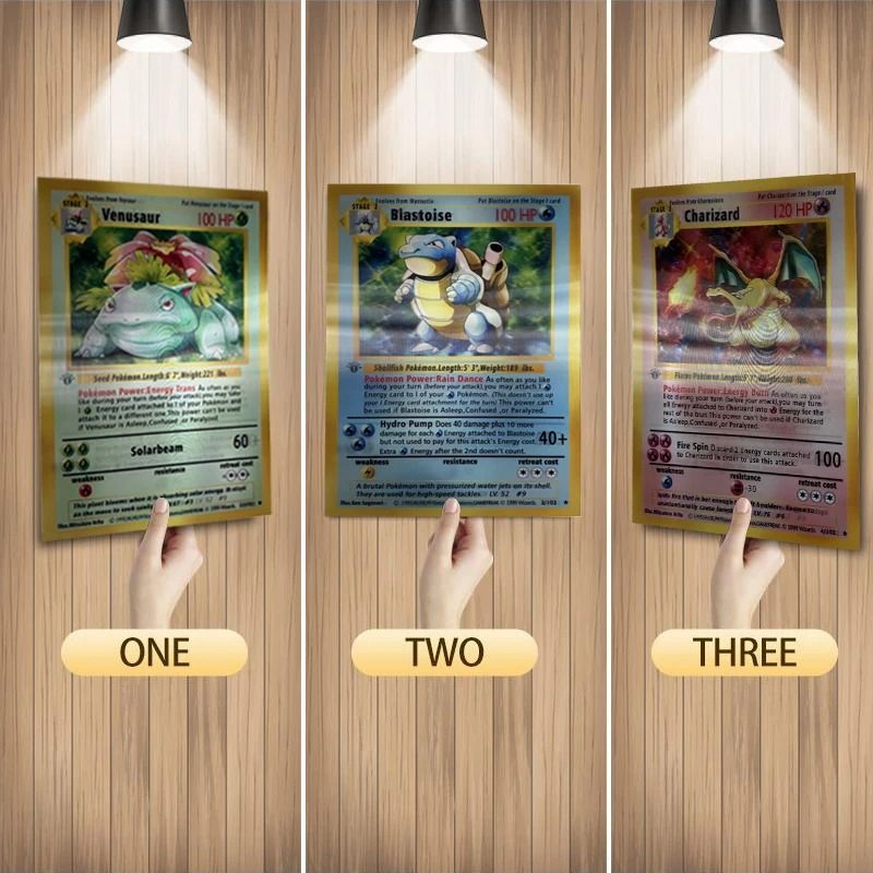 Anime 3D Lenticular Pokemon Poster Charizard/Blastoise/Venus | Inspire  Uplift