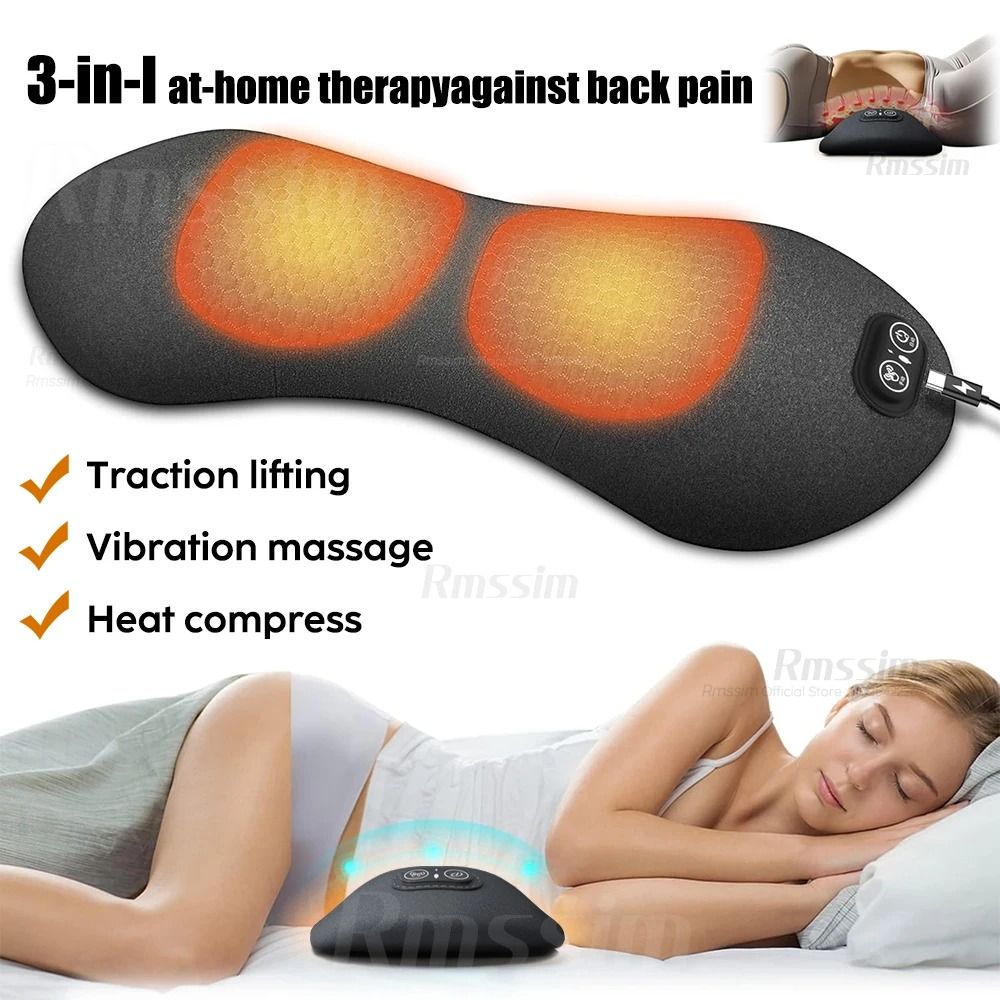 Electric Lumbar Support Pillow with Heat and Vibration Thera | Inspire  Uplift