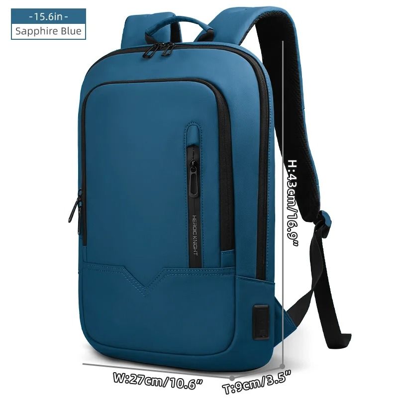 Slim Waterproof Laptop Backpack for Men with USB Port Busine  display picture 1