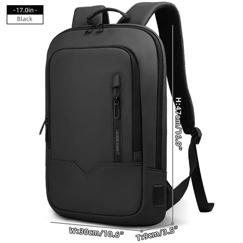 Slim Waterproof Laptop Backpack for Men with USB Port Busine  display picture 1