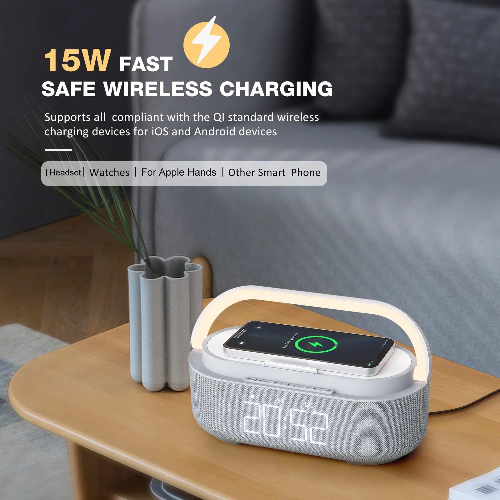 Portable Bluetooth Speaker with Wireless Charger FM Radio an | Inspire ...