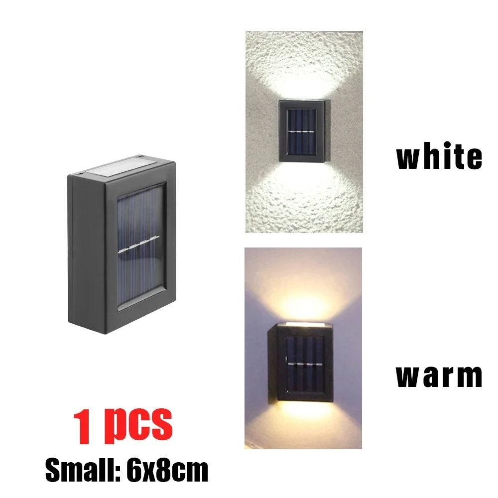 Solar LED Wall Lights for Outdoor Garden and Home