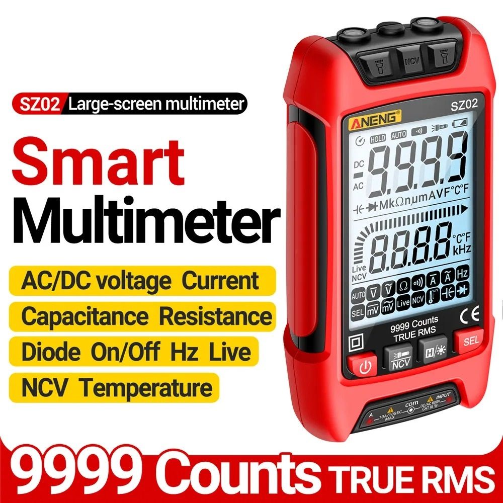 Auto Digital Multimeter with Capacitance and Transistor Test | Inspire ...