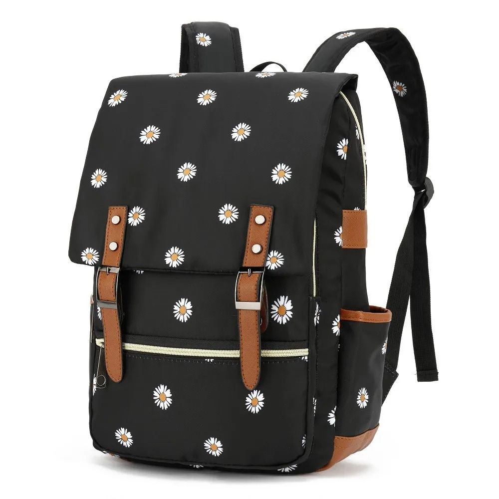 Vintage Oxford Waterproof Laptop Backpack with Large Capacity for Travel & School