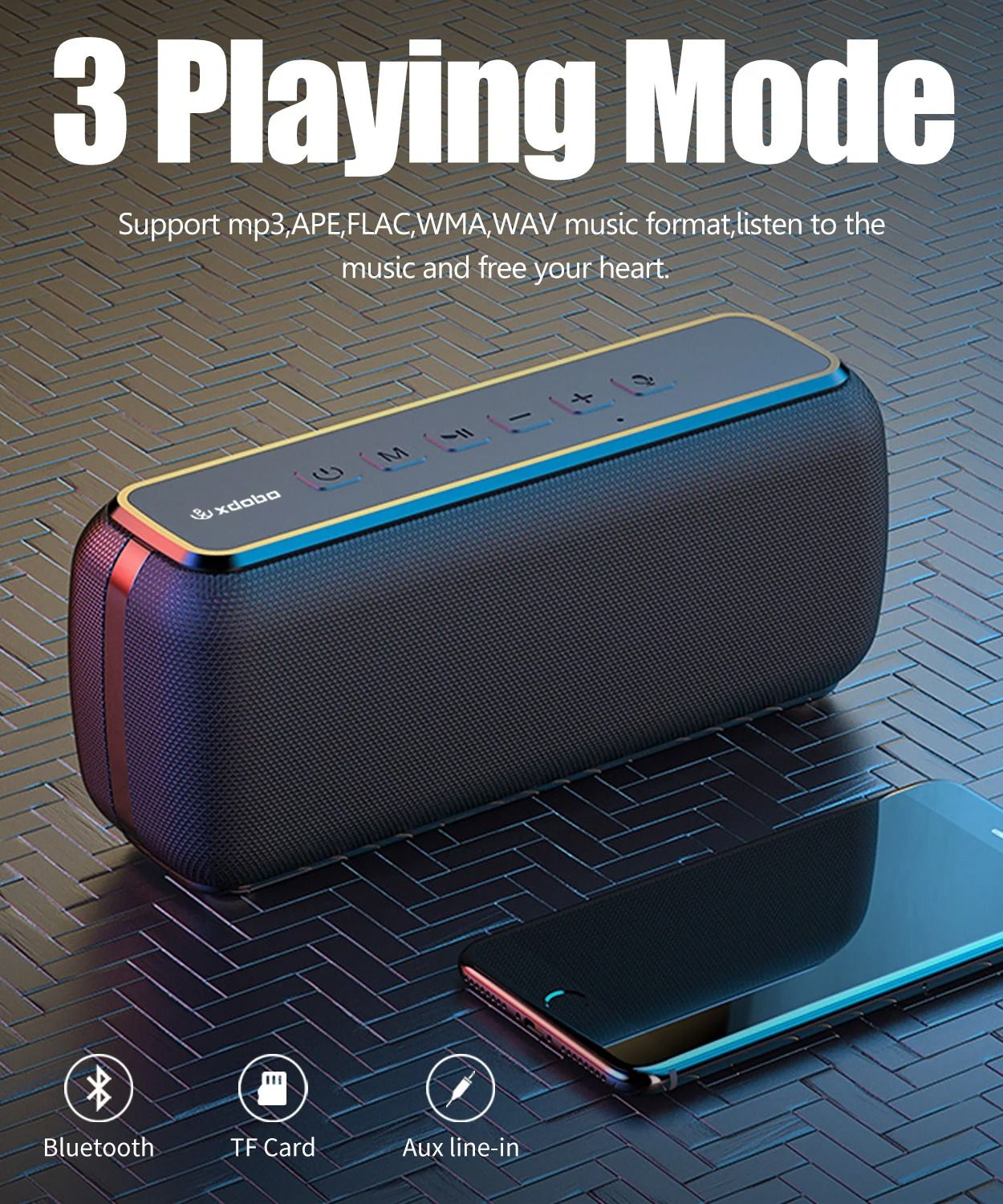 60W Portable Bluetooth Speaker with Subwoofer and Waterproof | Inspire ...
