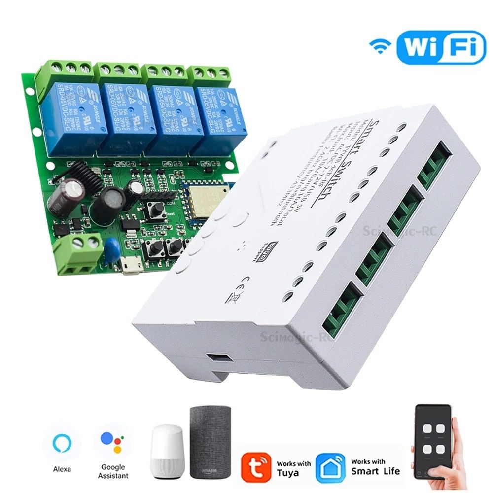 Smart WiFi Relay Switch Module Compatible With Alexa And RF | Inspire ...