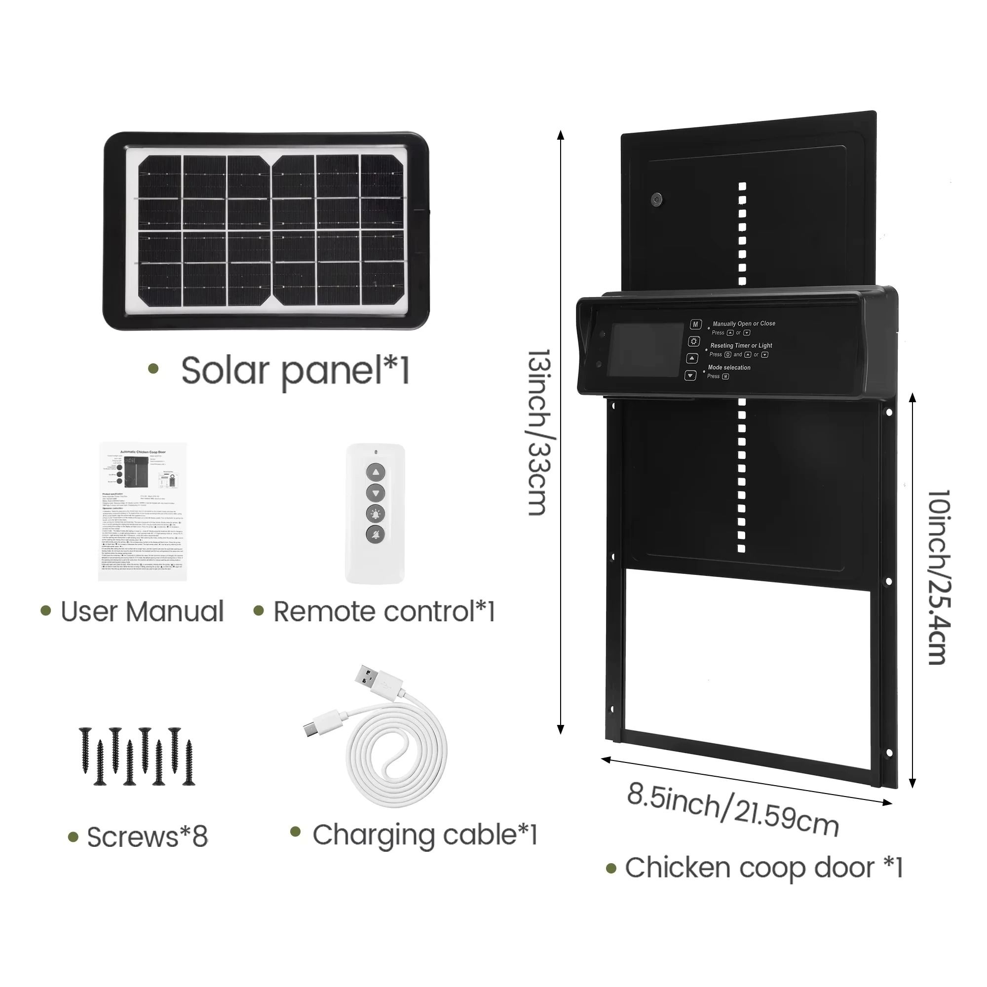 Automatic Chicken Coop Door with Timer and LED Display