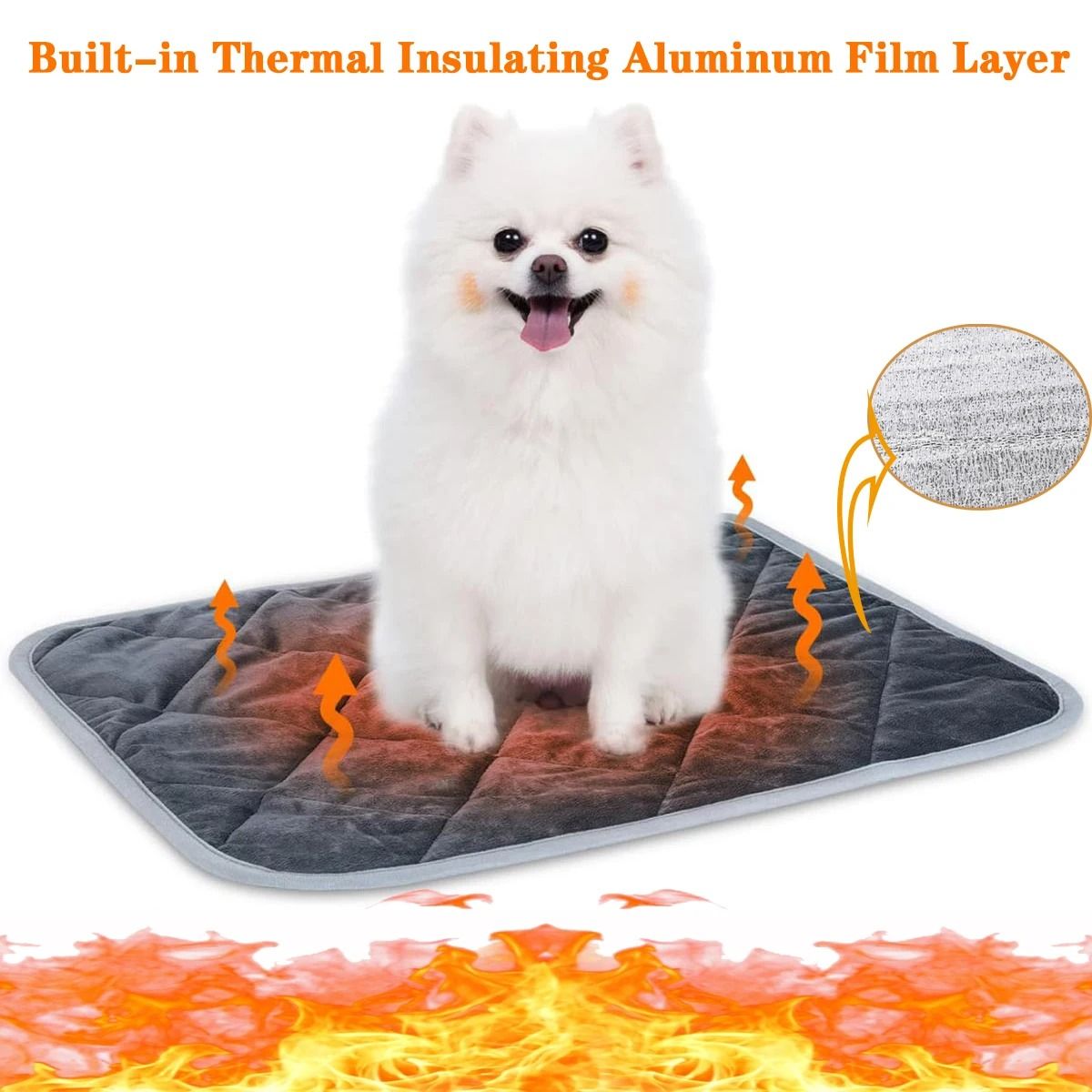 Self Warming Thermal Pet Pad for Dogs and Cats