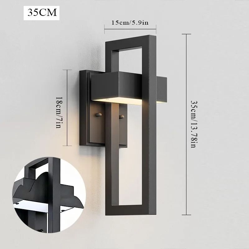 Modern Waterproof Outdoor Wall Light