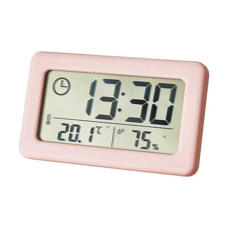 Digital Weather Station Clock with Thermometer and Hygrometer