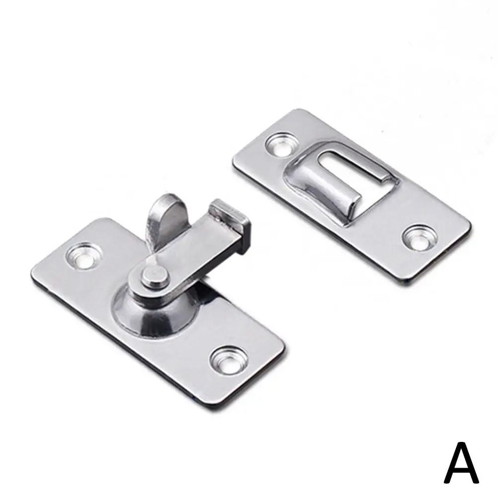 Door Lock Guardian Latch Bolt 90 Degree Steel Toggle Latch for Sliding Door Wine Cabinet Closet