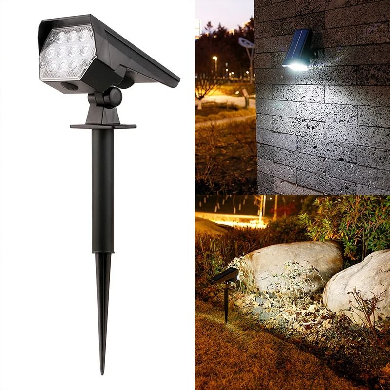 10 LED Solar Spotlight for Outdoor Garden and Landscape Lighting