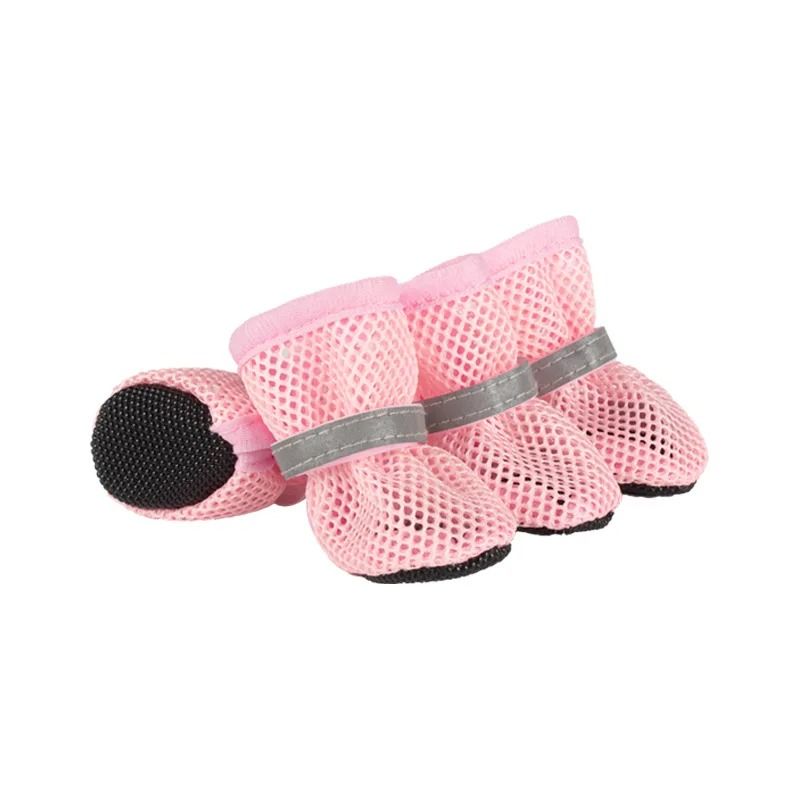 Four Piece Non Slip Breathable Dog Shoes For Small And Medium Pets