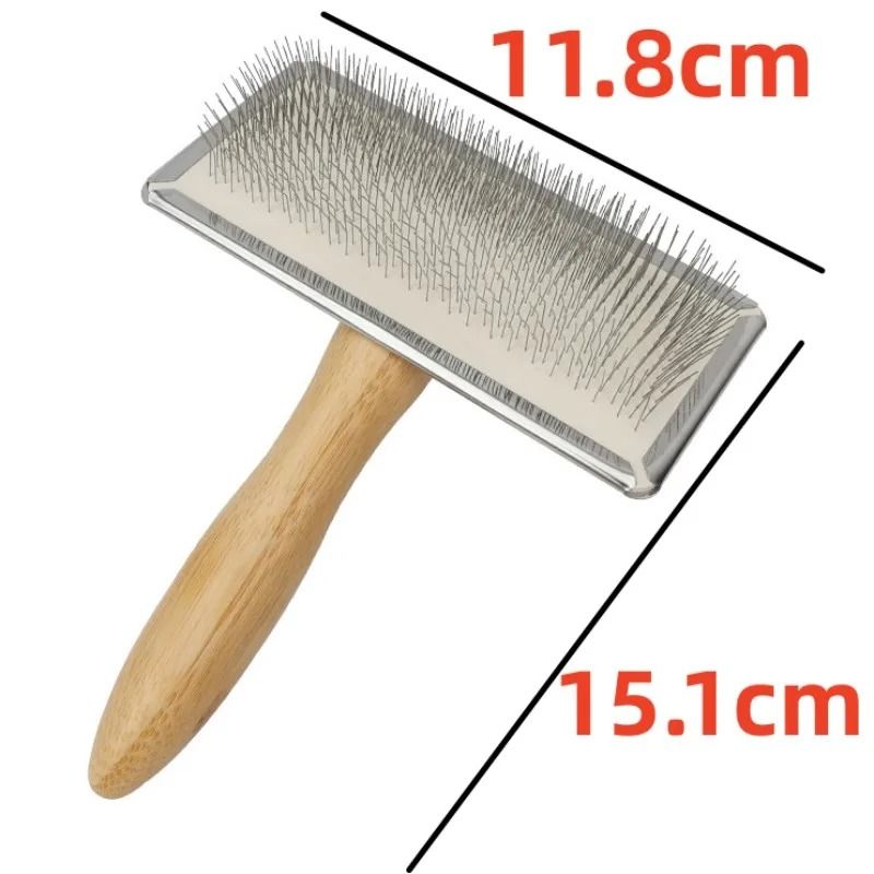 Solid Wood Pet Grooming Comb for Dogs and Cats