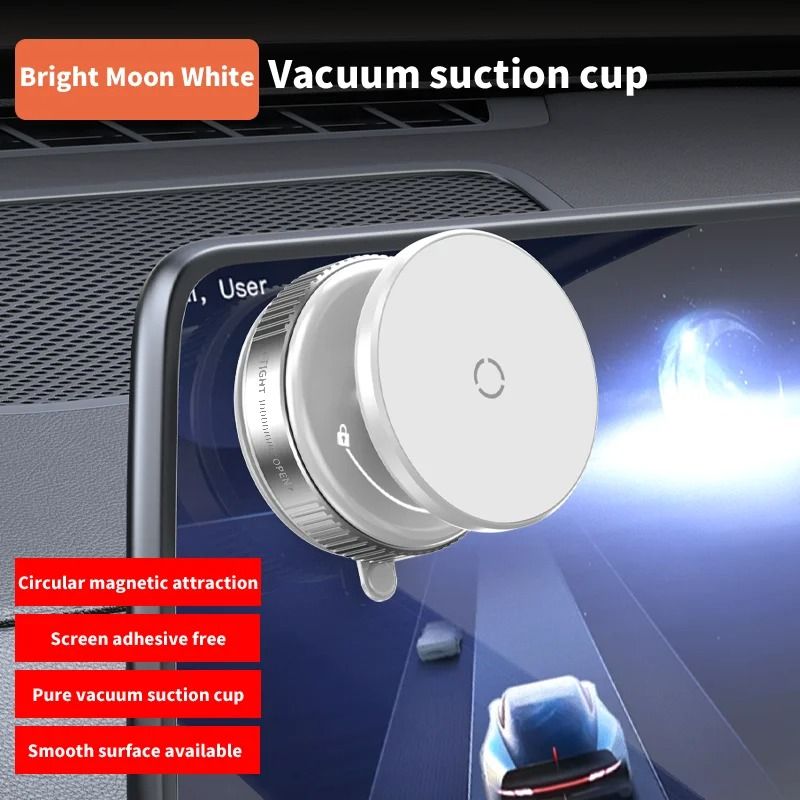 Mechanical Vacuum Magnetic Car Phone Holder for Car Gym Kitchen Stand