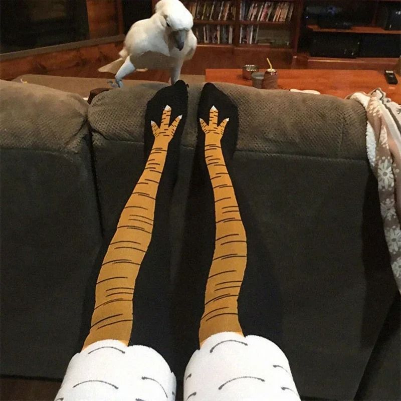 Fun Chicken Print Cosplay Socks With High Flexibility | Inspire Uplift