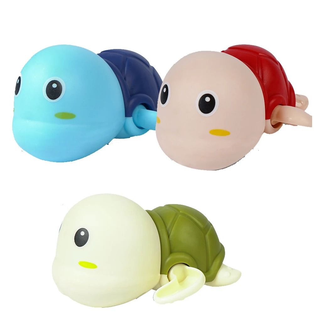 Cute Swimming Turtle Bath Toy Set For Fun Water Play