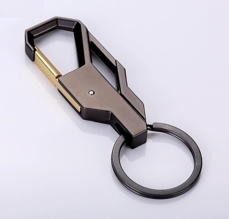 Metal Key Ring With Modern Inlay Design For Men And Women | Inspire Uplift