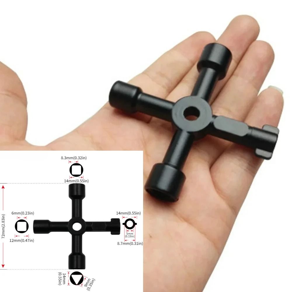 Carry Key Cross Universal 4-in-1 Cross Key Wrench for Plumbing Electrical an | Inspire ...