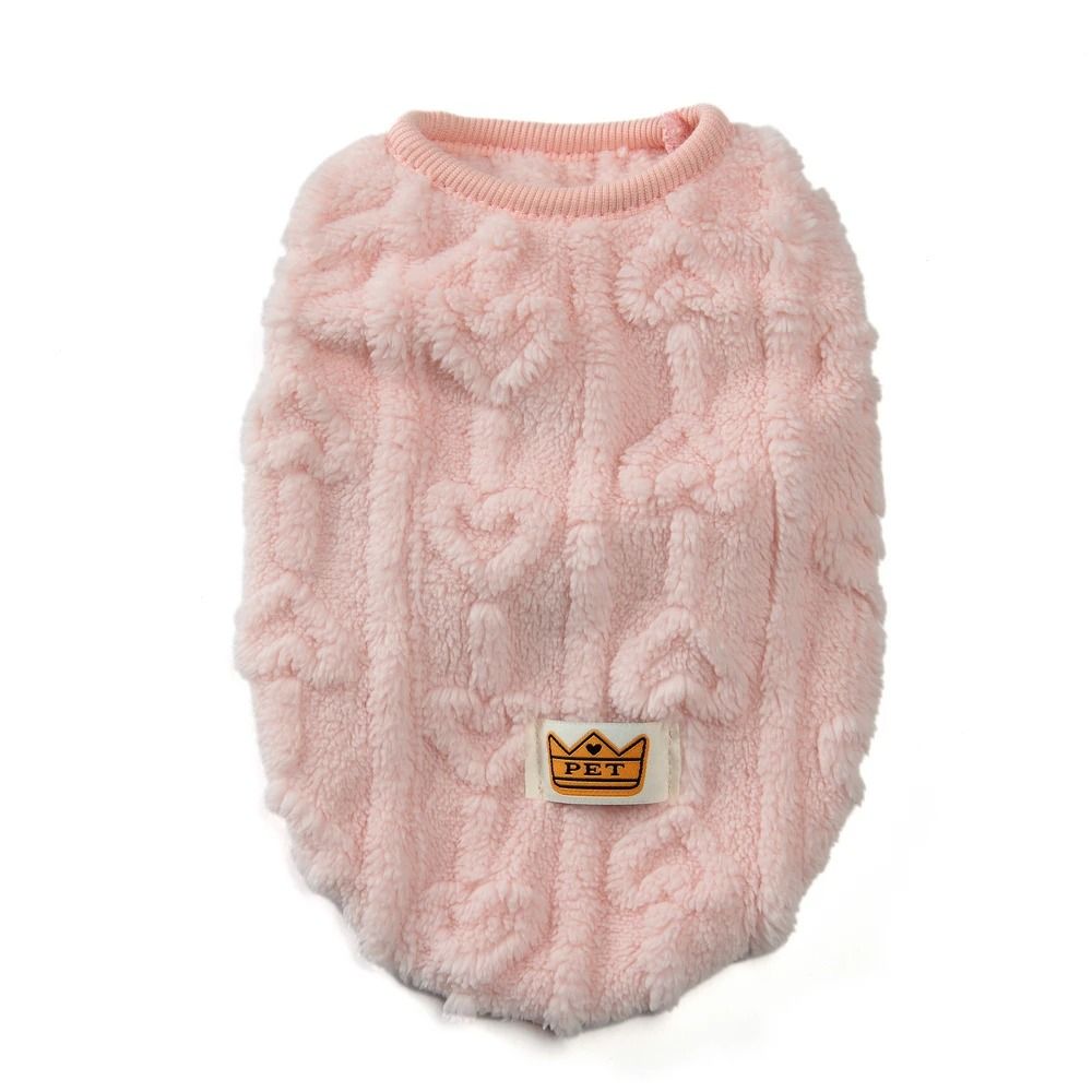 Fleece Warm Dog Vest With Soft Plush Fabric for Winter Comfort