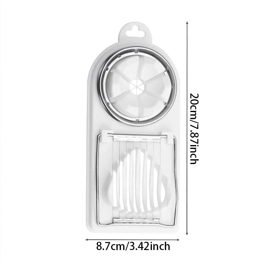 2 in 1 Egg Cutter With Stainless Steel Wire and PP Base