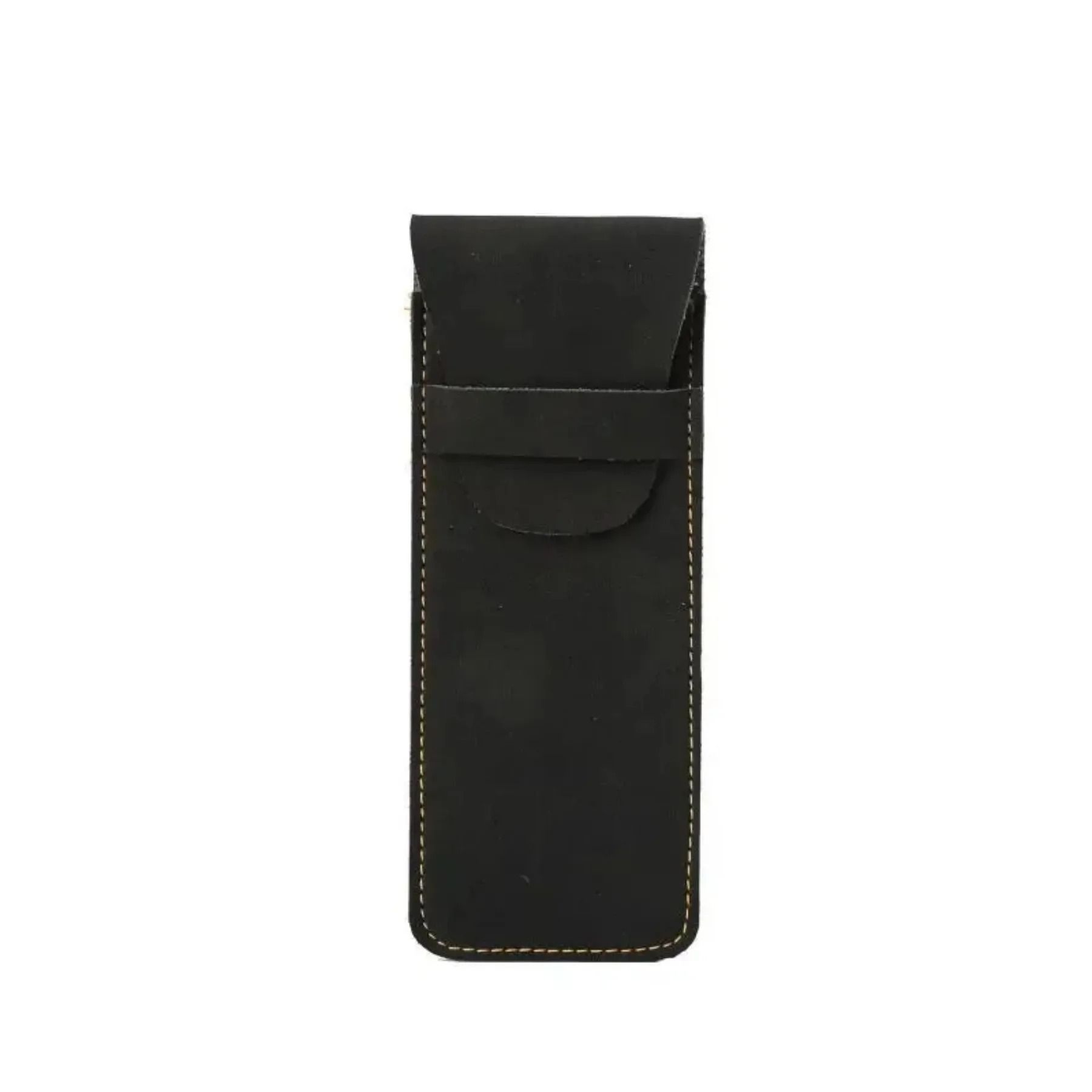 Vintage Frosted PU Leather Double Pen Case Set