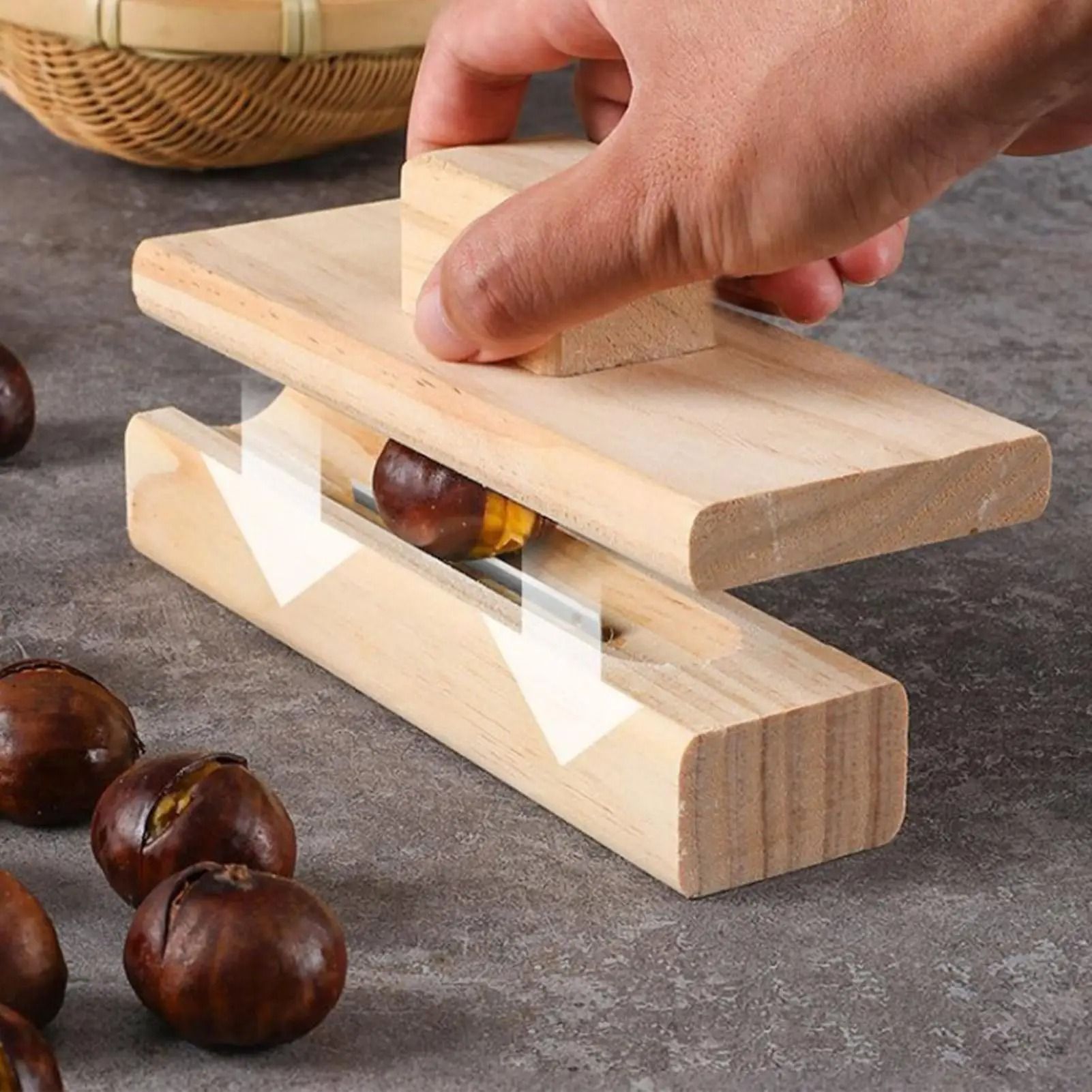 Manual Chestnut Cutter and Opener Tool