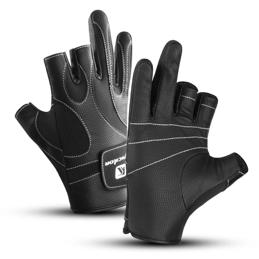 Three Finger Outdoor Sports Gloves for Fishing Cycling and Riding