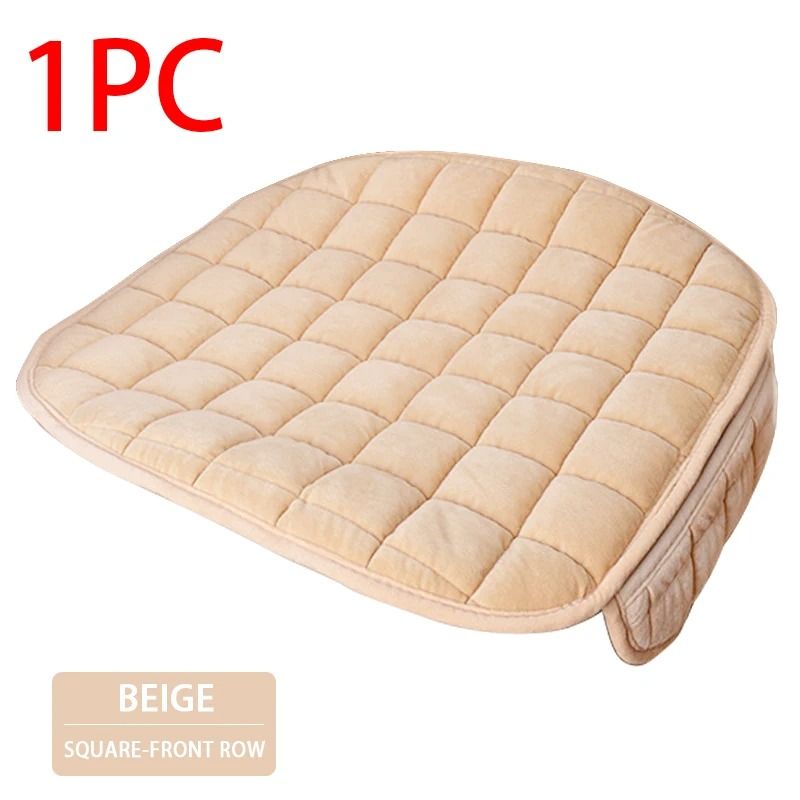 Plush Car Seat Cushion Cover for Front and Rear Seats