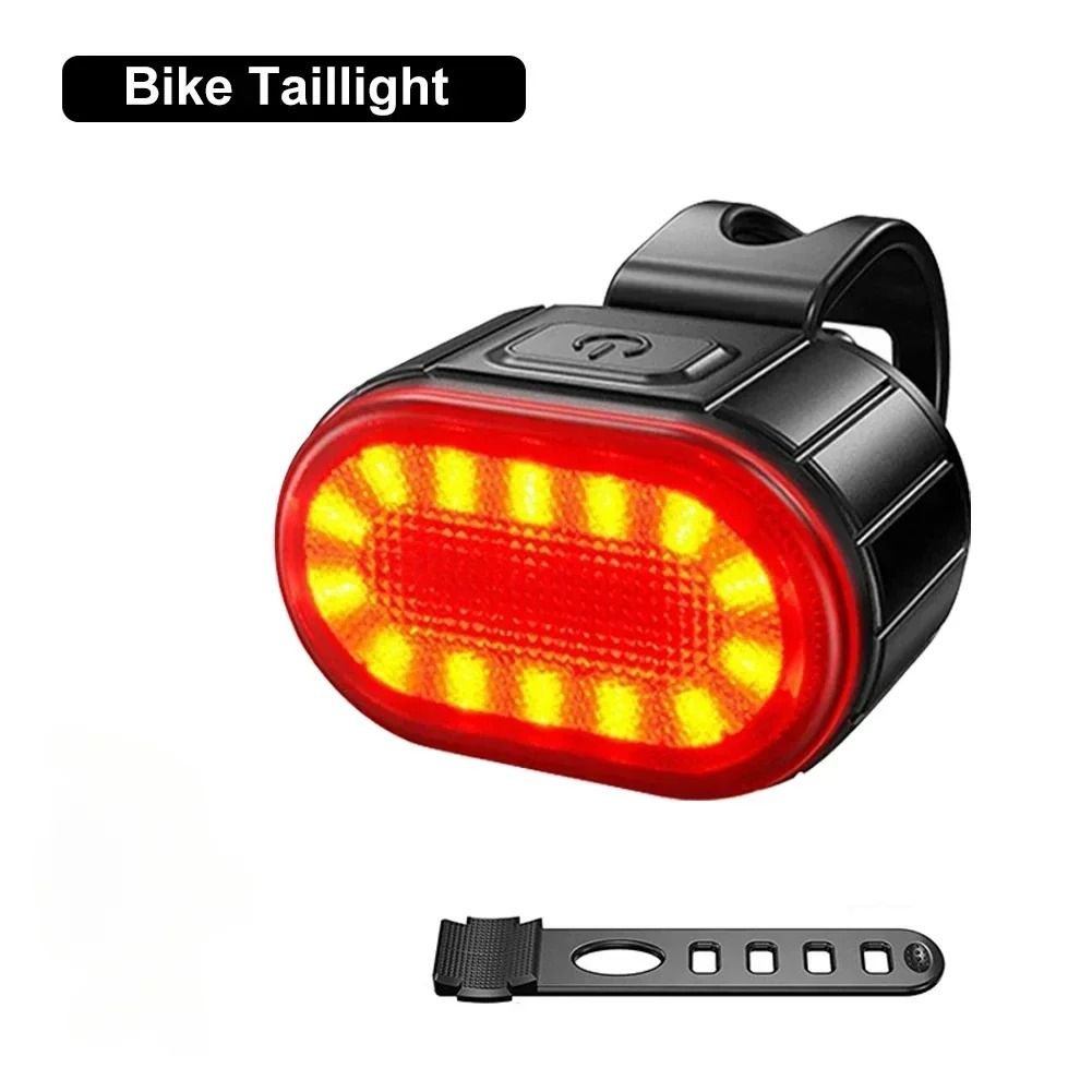 USB C Rechargeable Bicycle Front and Rear Light Set with Smart Sensor
