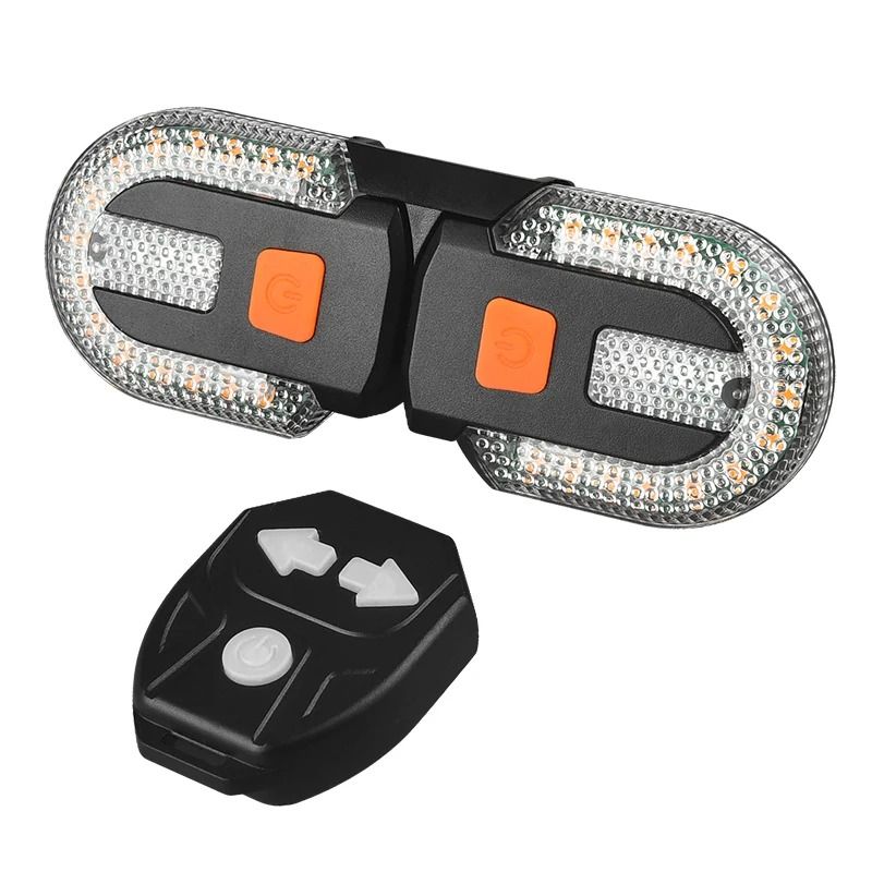 Wireless Bicycle Turn Signal Rear Light with USB Rechargeable LED Tail Lamp