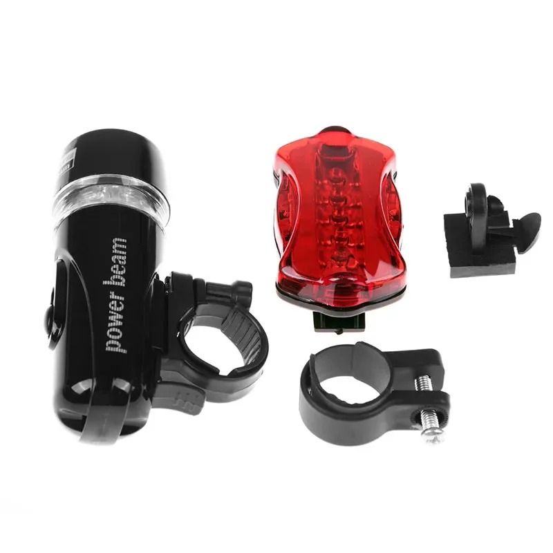 LED Bicycle Front and Rear Light Set with Safety Warning Lights
